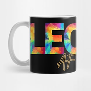 Leo AF Rainbow Print Mug